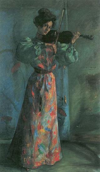 Lovis Corinth Die Geigenspielerin oil painting picture
